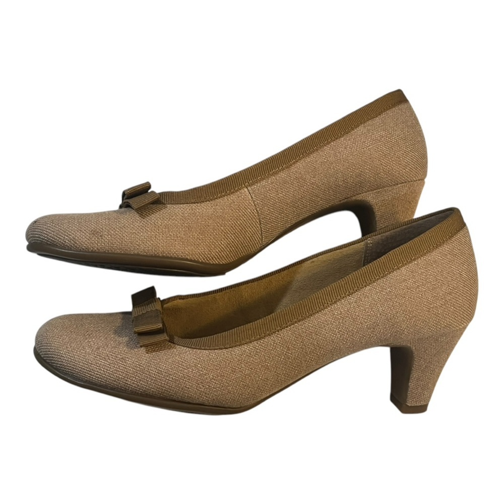 Aerosoles size 8 Playhouse fabric pumps with bows GUC - Picture 6 of 11